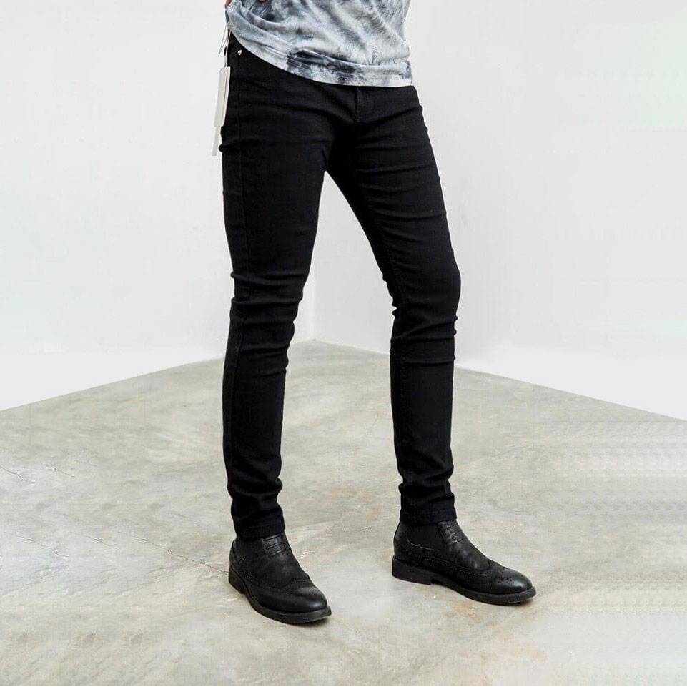Elastic Skinny Fit Black Denim Jeans Elastic Skinny Fit Black Denim Jeans
