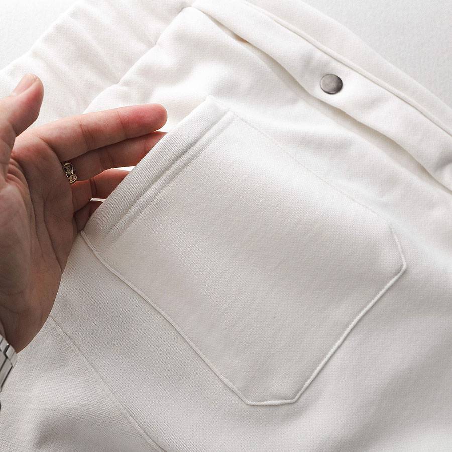 Side Split Buttons French Terry Shorts Side Split Buttons French Terry Shorts