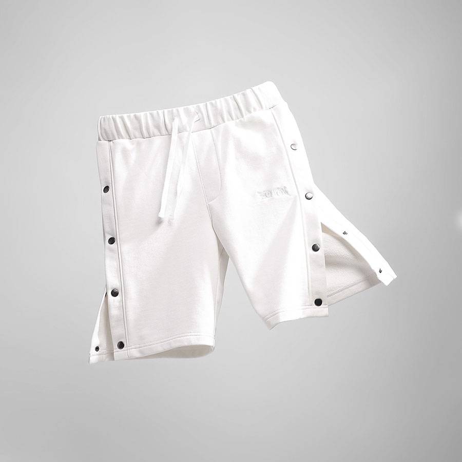 Side Split Buttons French Terry Shorts Side Split Buttons French Terry Shorts