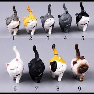 Cute Chubby Cat With Tiny Balls Figurines