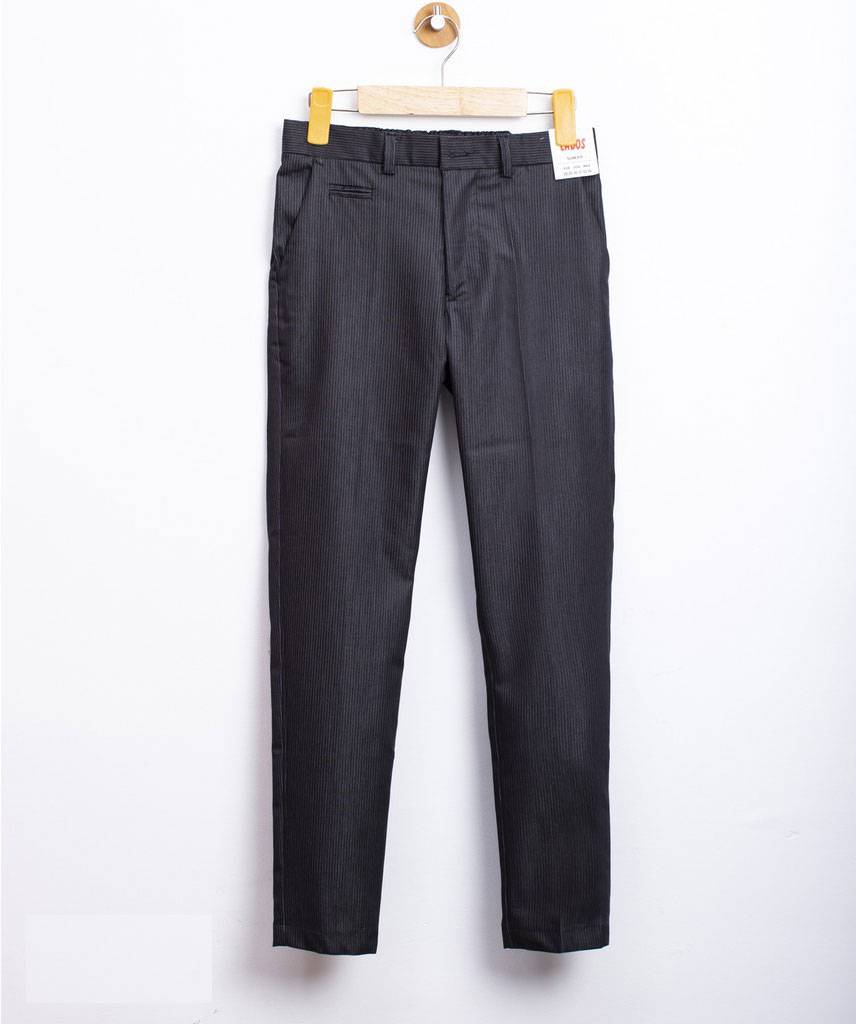 Stretching Striped Black Cotton Dress Pants Stretching Striped Black Cotton Dress Pants