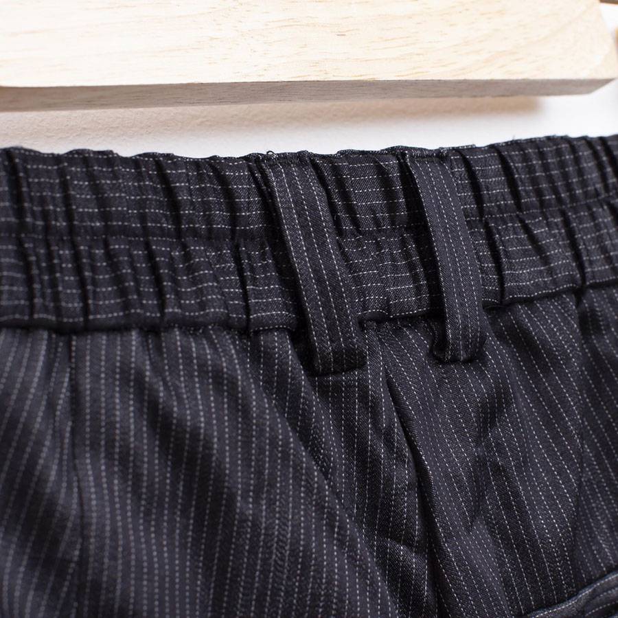 Stretching Striped Black Cotton Dress Pants Stretching Striped Black Cotton Dress Pants