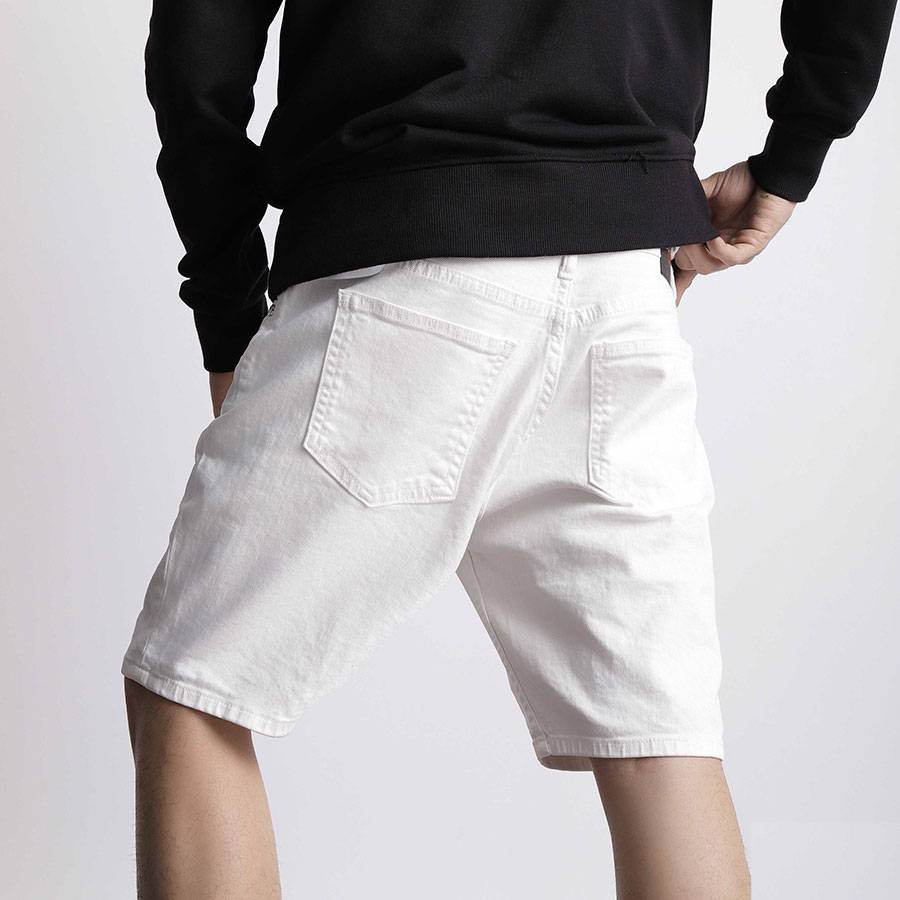Skinny Basic Black White Jeans Shorts Skinny Basic Black White Jeans Shorts