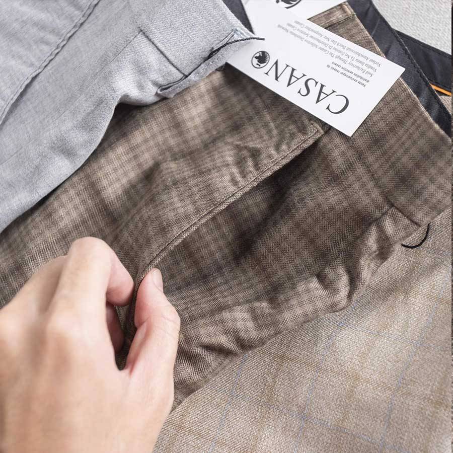 Soft Check Pattern Khaki Shorts Soft Check Pattern Khaki Shorts
