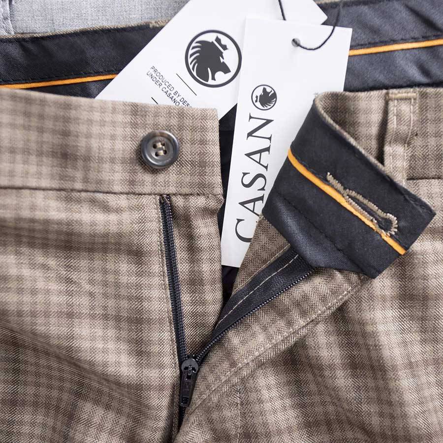 Soft Check Pattern Khaki Shorts Soft Check Pattern Khaki Shorts