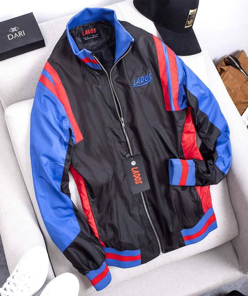 Sporty Stripe Black Bomber Jacket Sporty Stripe Black Bomber Jacket