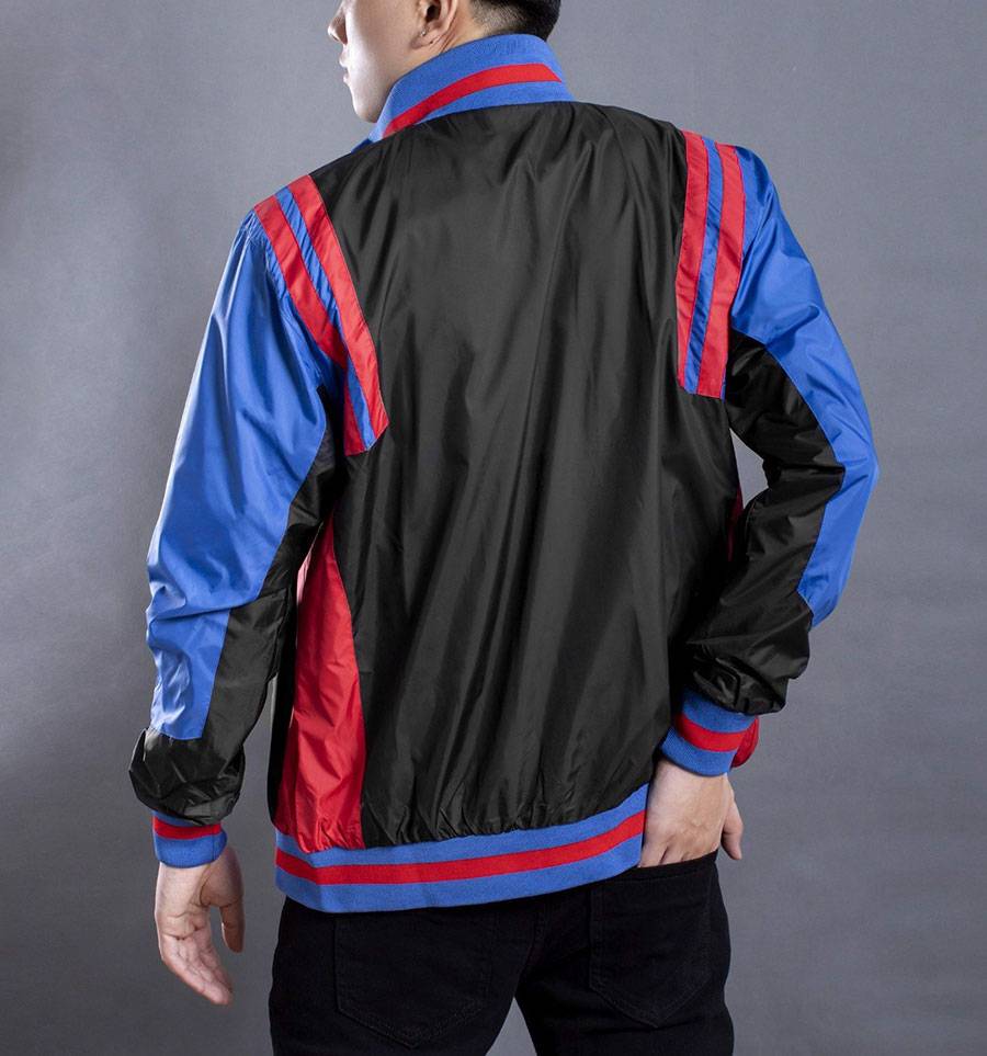 Sporty Stripe Black Bomber Jacket Sporty Stripe Black Bomber Jacket