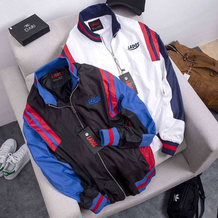 Sporty Stripe White Bomber Jacket Sporty Stripe White Bomber Jacket