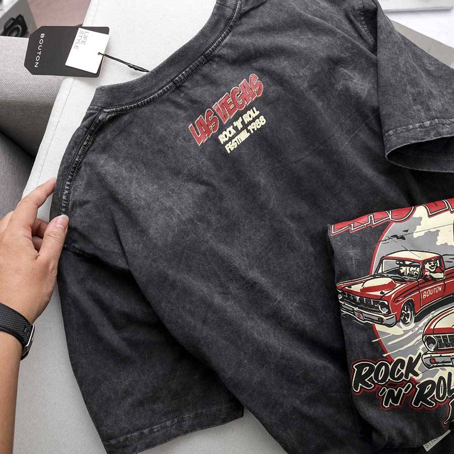 Las Vegas Regular Gray Cotton T-Shirt Las Vegas Regular Gray Cotton T-Shirt