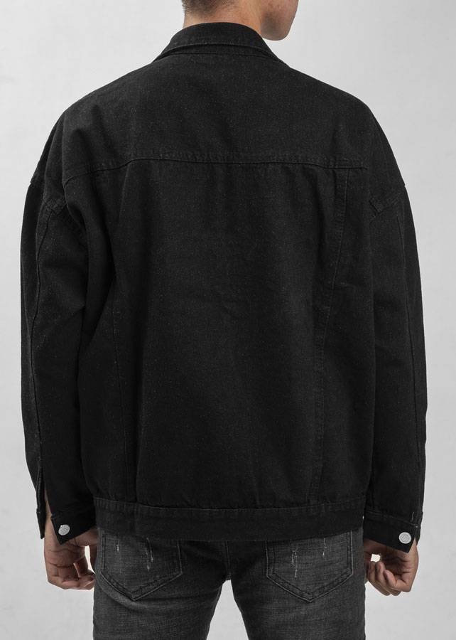 Male On Mars Black Denim Jacket Male On Mars Black Denim Jacket