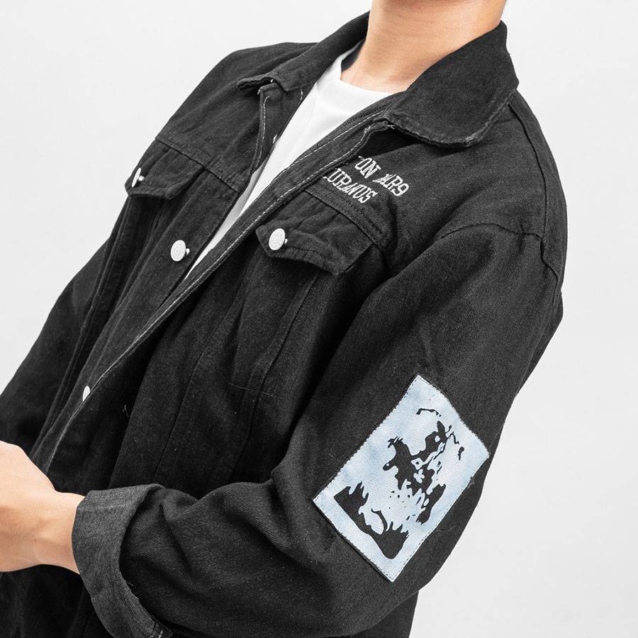 Male On Mars Black Denim Jacket Male On Mars Black Denim Jacket