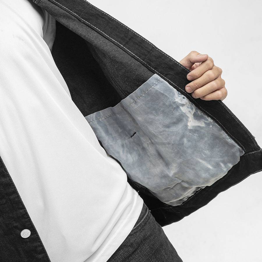 Male On Mars Black Denim Jacket Male On Mars Black Denim Jacket