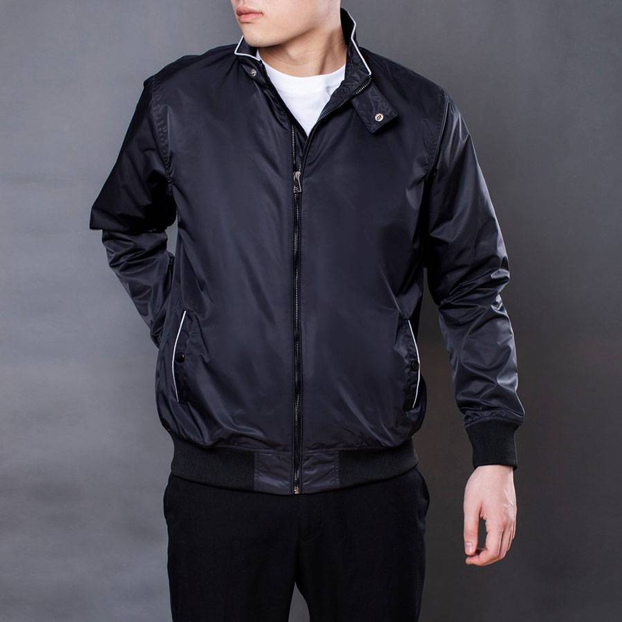Casual Black Bomber Jacket Casual Black Bomber Jacket