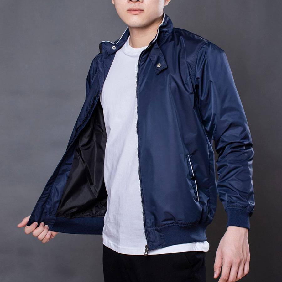 Casual Navy Blue Bomber Jacket Casual Navy Blue Bomber Jacket