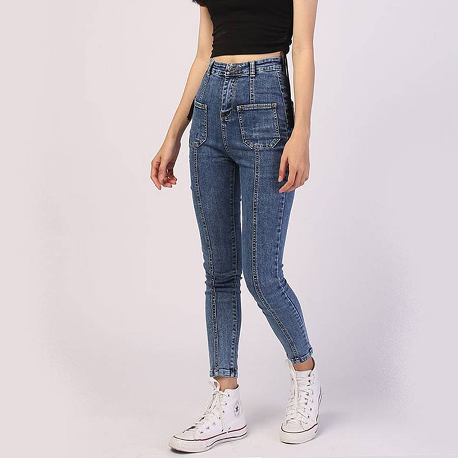 Elastic Deep Blue Skinny Jeans Elastic Deep Blue Skinny Jeans