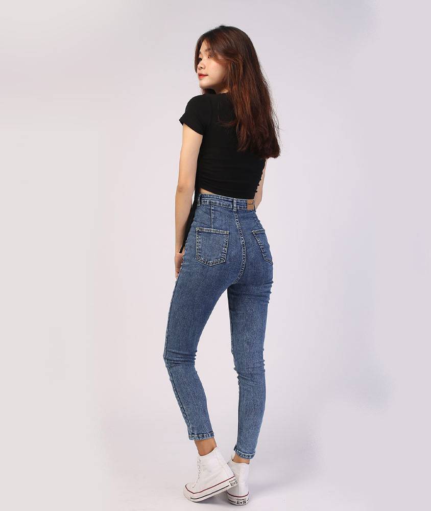 Elastic Deep Blue Skinny Jeans Elastic Deep Blue Skinny Jeans