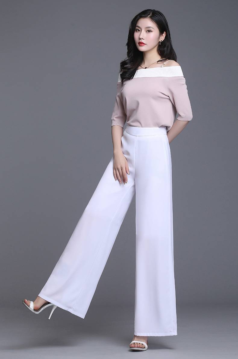 Straight Wide Leg White Culottes Straight Wide Leg White Culottes