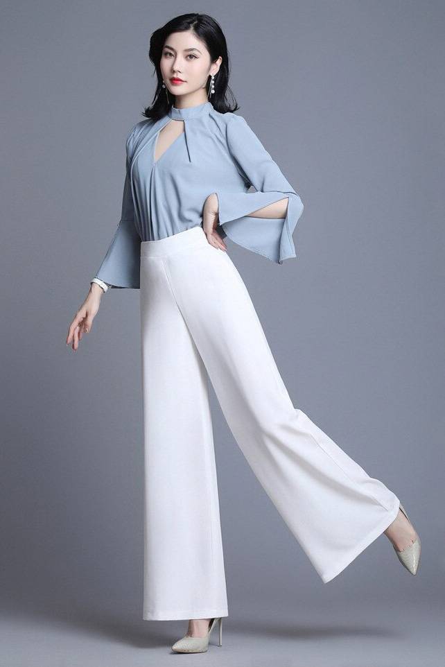 Straight Wide Leg White Culottes Straight Wide Leg White Culottes