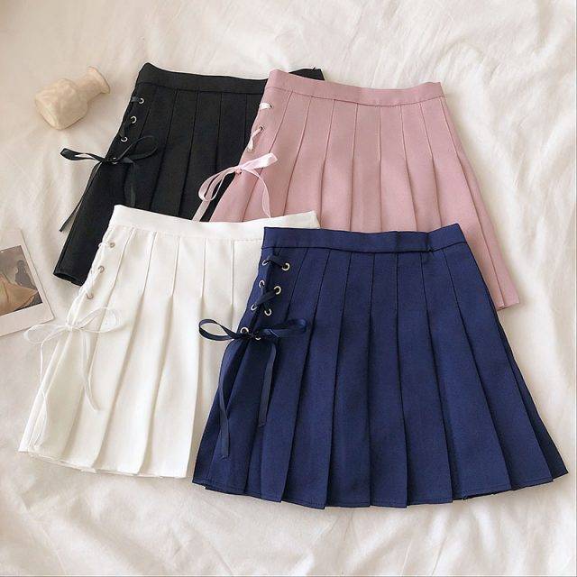 Side Lace Kate Silk Micro Skirt