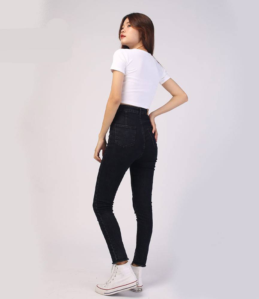 High Rise Stretch Black Skinny Jeans High Rise Stretch Black Skinny Jeans
