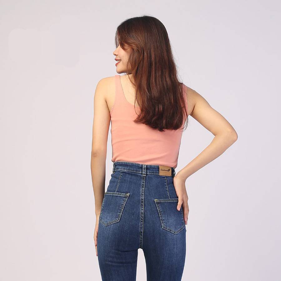 High Rise Stretch Blue Skinny Jeans High Rise Stretch Blue Skinny Jeans